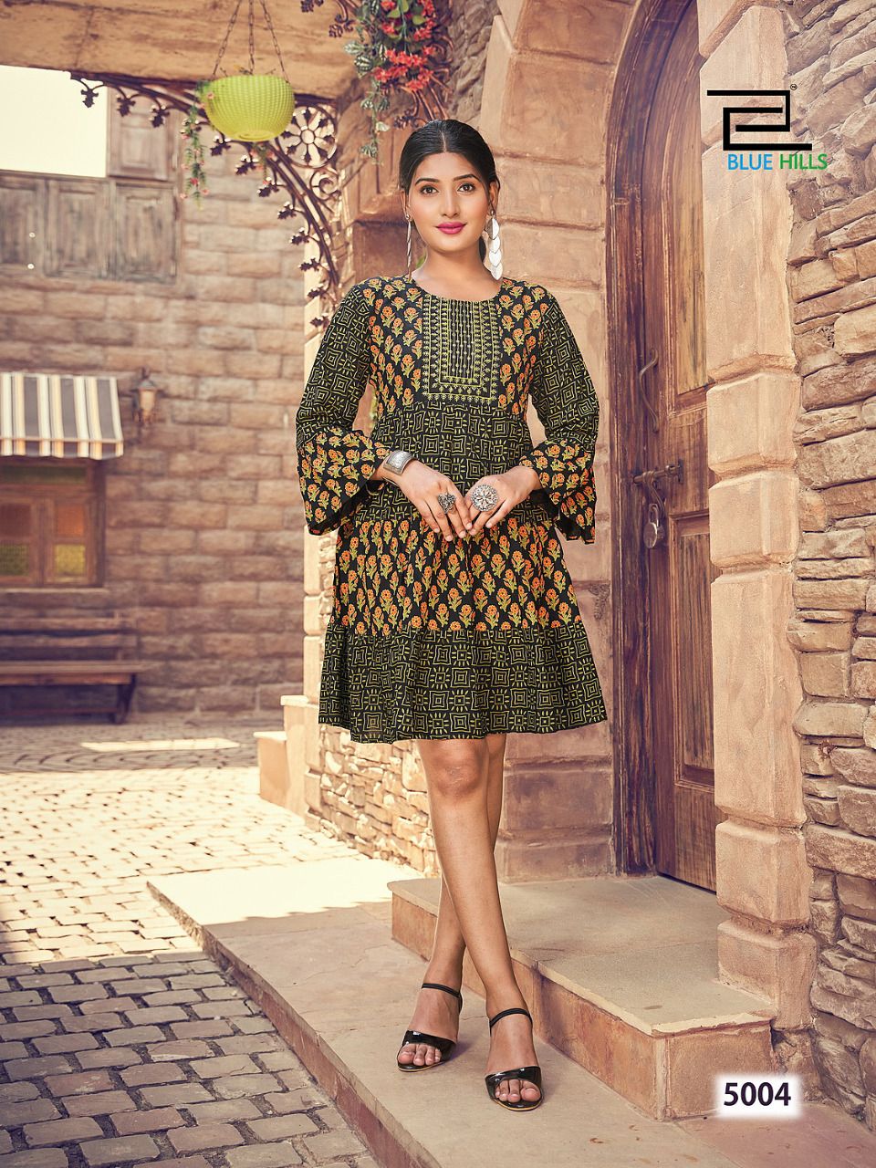 blue hills City Girl vol 5 rayon decent look kurti catalog