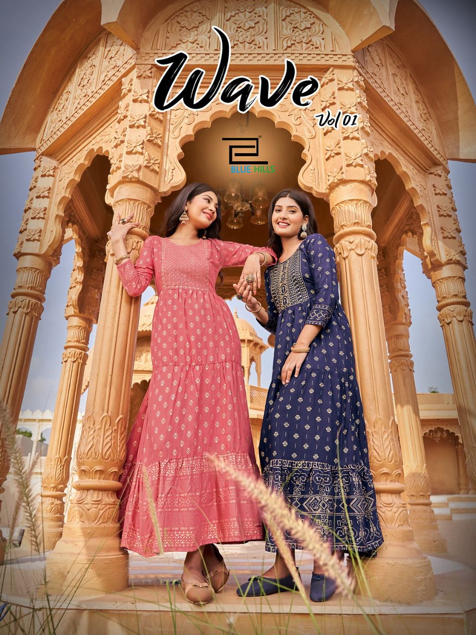 blue hills wave vol 1 rayon exclusive look kurti catalog