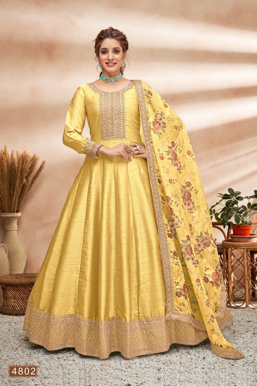 dani aanaya 4800 series vol 148 art silk gorgeous look salwar suit catalog