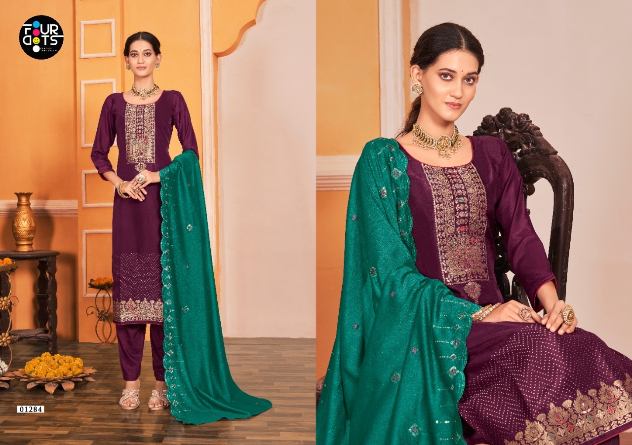 fourdots aashvi muslin elegant salwar suit catalog