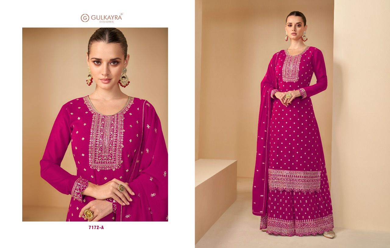 gulkayra designer aspreet georgette gorgeous look salwar suit catalog