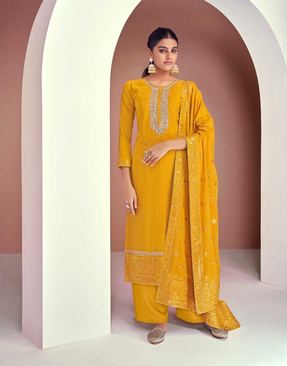 gulkayra designer dimple georgette gorgeous look salwar suit catalog