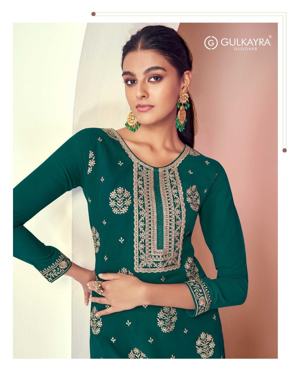 gulkayra designer dimple georgette gorgeous look salwar suit catalog