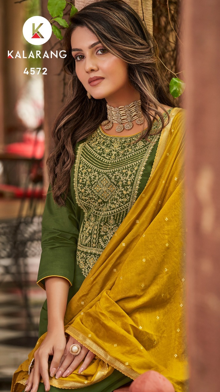 kalarang ladli jam silk elegant salwar suit catalog