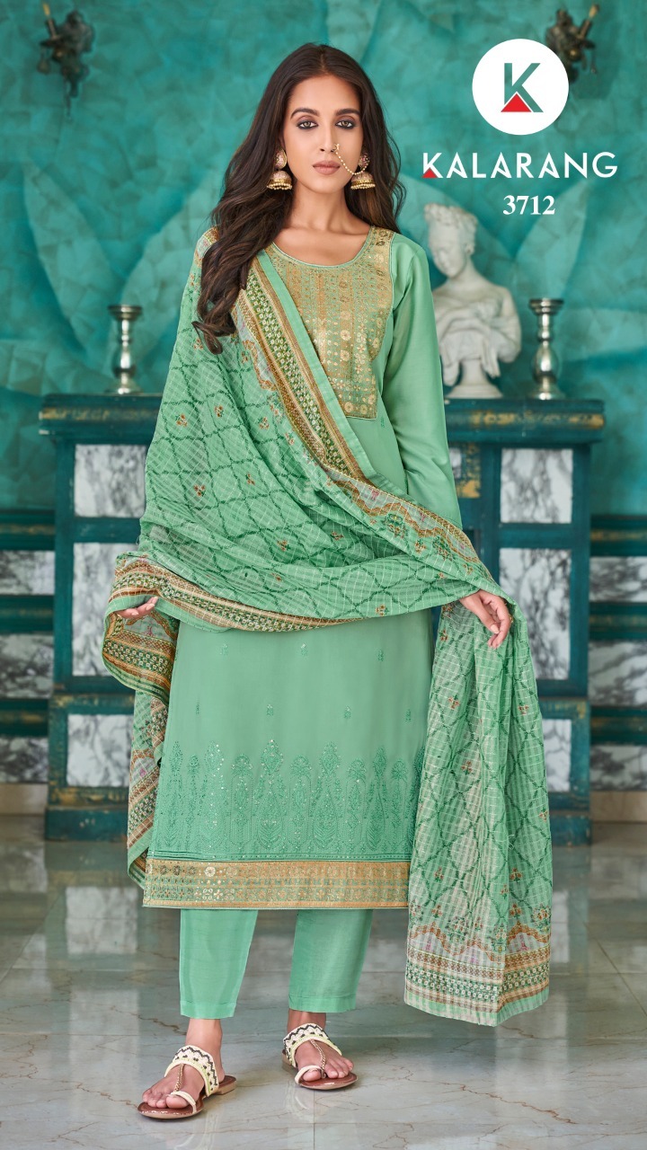 kalarang veda muslin elegant salwar suit catalog