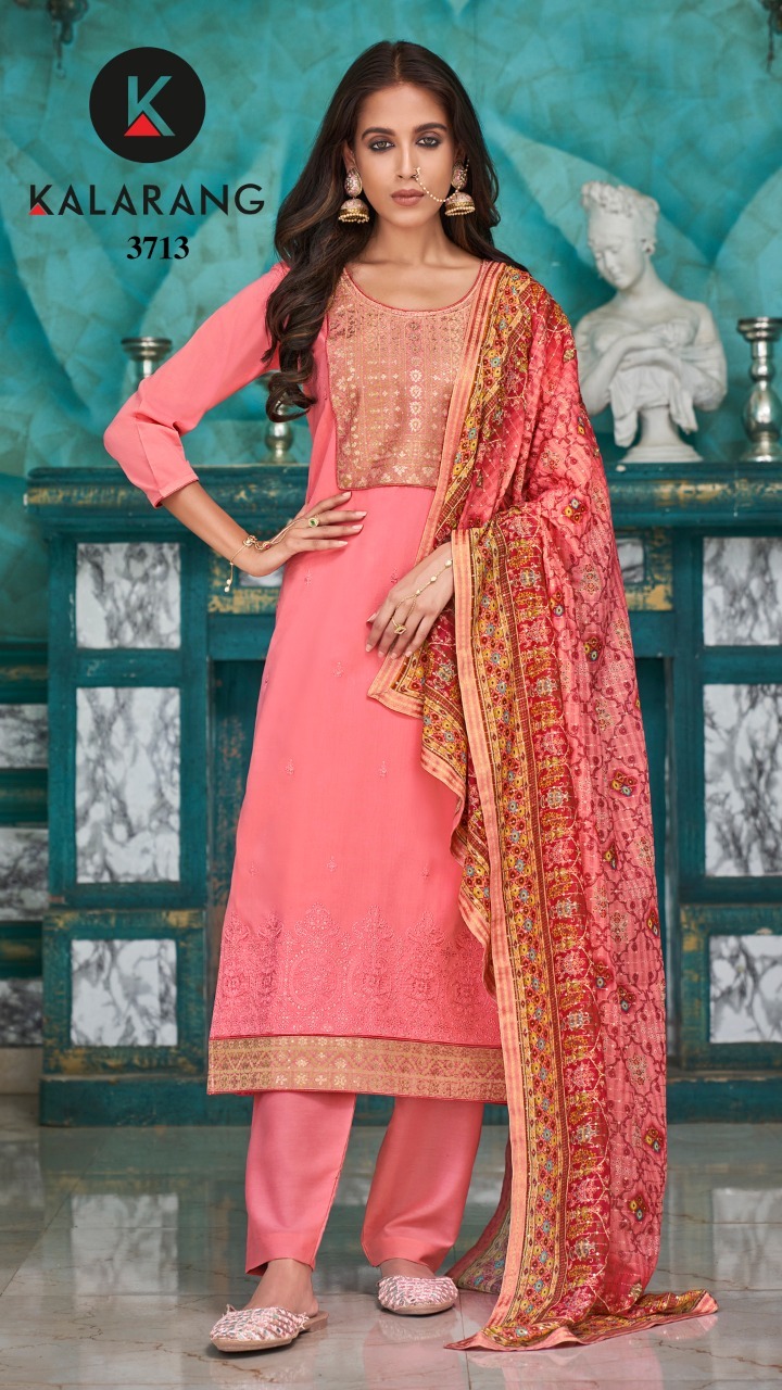 kalarang veda muslin elegant salwar suit catalog