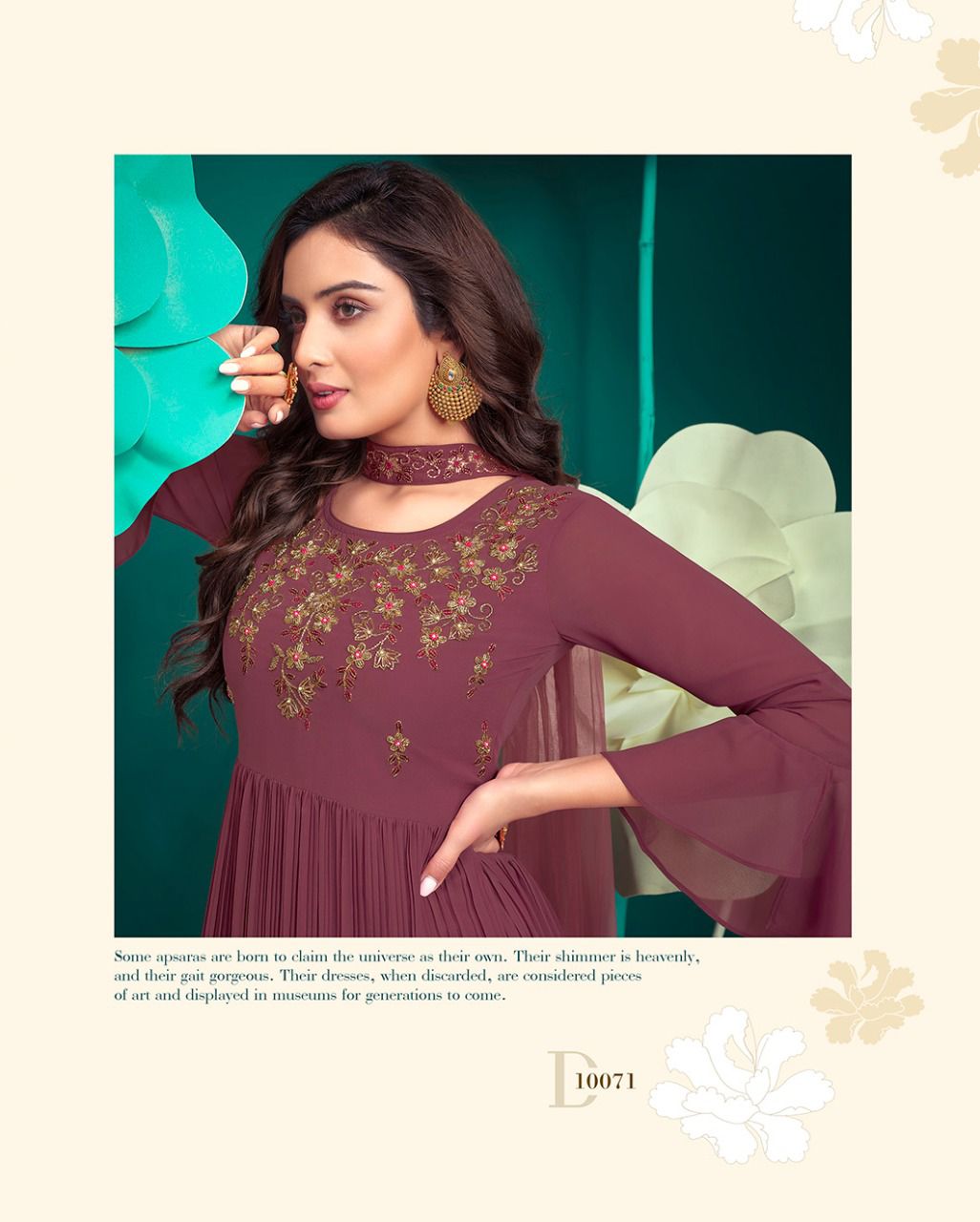 lily and lali isabel georgette gorgeous look top bottom with dupatta catalog