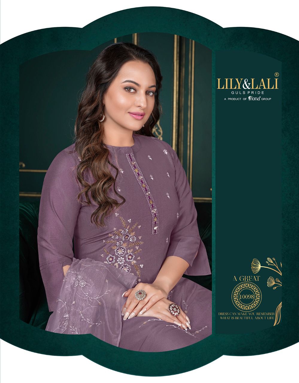 lily and lali riwaaz vol 3 Bamberg Silk new and modern style top with plazzo dupatta catalog