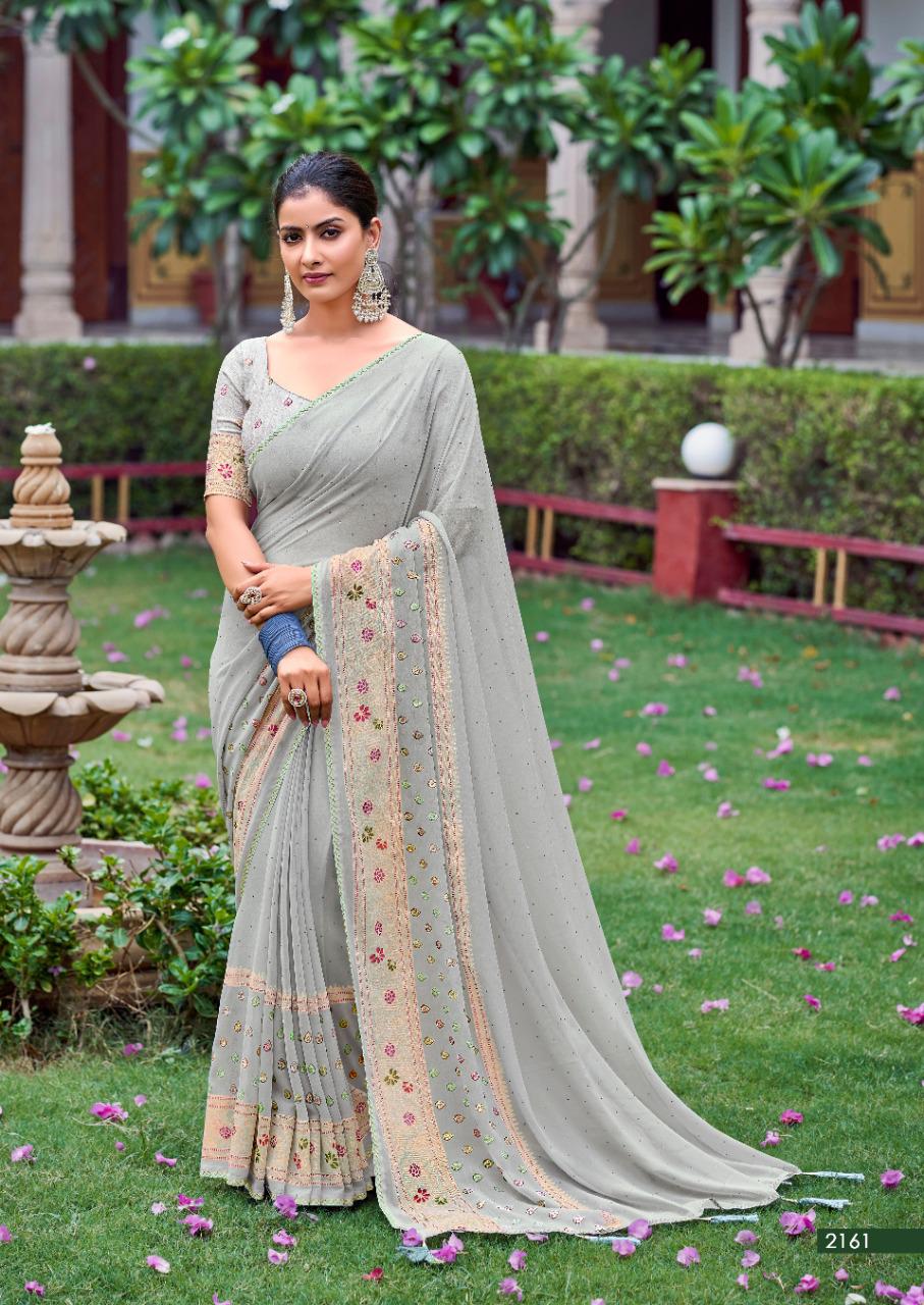 lt kashvi creation glamour georgette exclusive print saree catalog