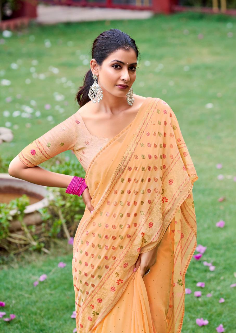 lt kashvi creation glamour georgette exclusive print saree catalog