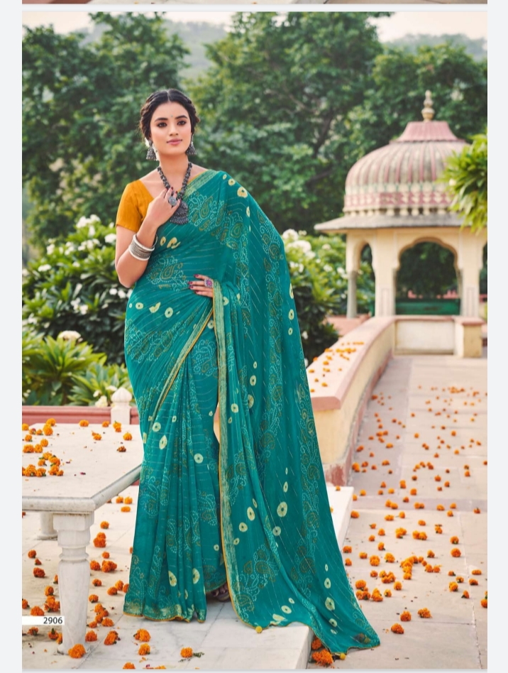 lt saree kashmira chiffon attractive print saree catalog