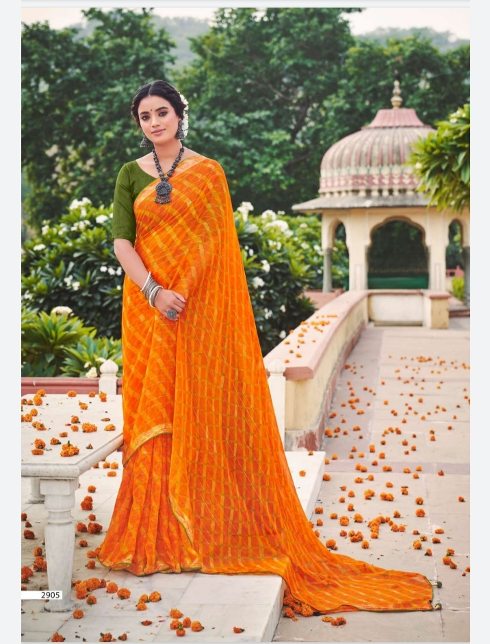 lt saree kashmira chiffon attractive print saree catalog