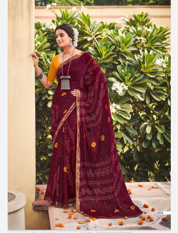 lt saree kashmira chiffon attractive print saree catalog