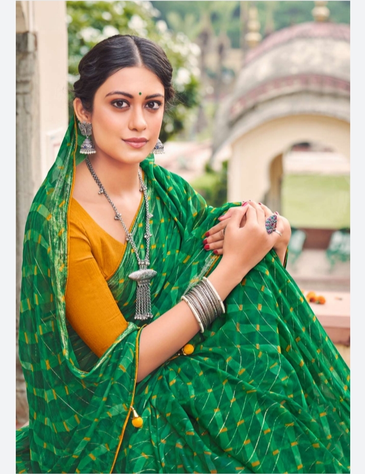 lt saree kashmira chiffon attractive print saree catalog