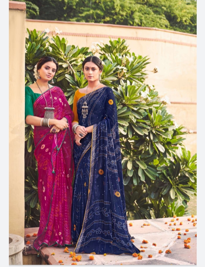 lt saree kashmira chiffon attractive print saree catalog