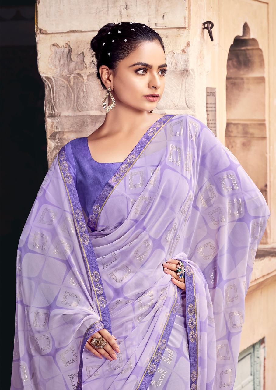 lt saree kazo chiffon attractive print saree catalog