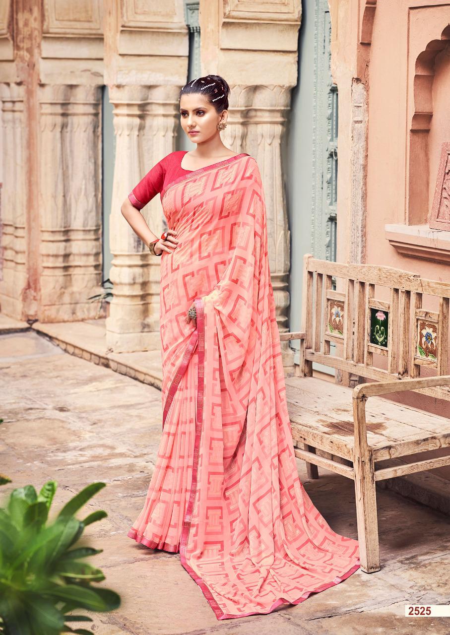 lt saree kazo chiffon attractive print saree catalog