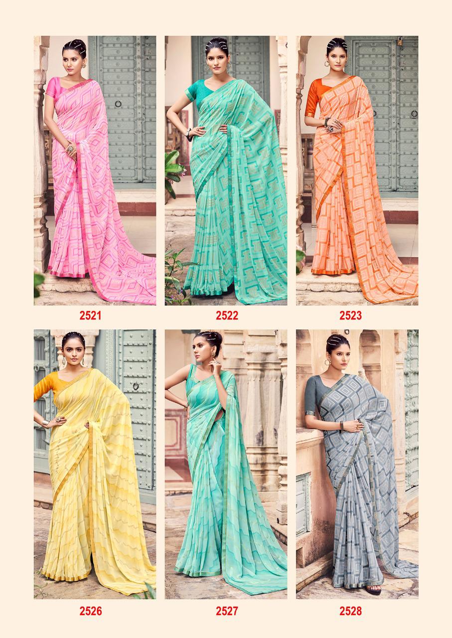 lt saree kazo chiffon attractive print saree catalog