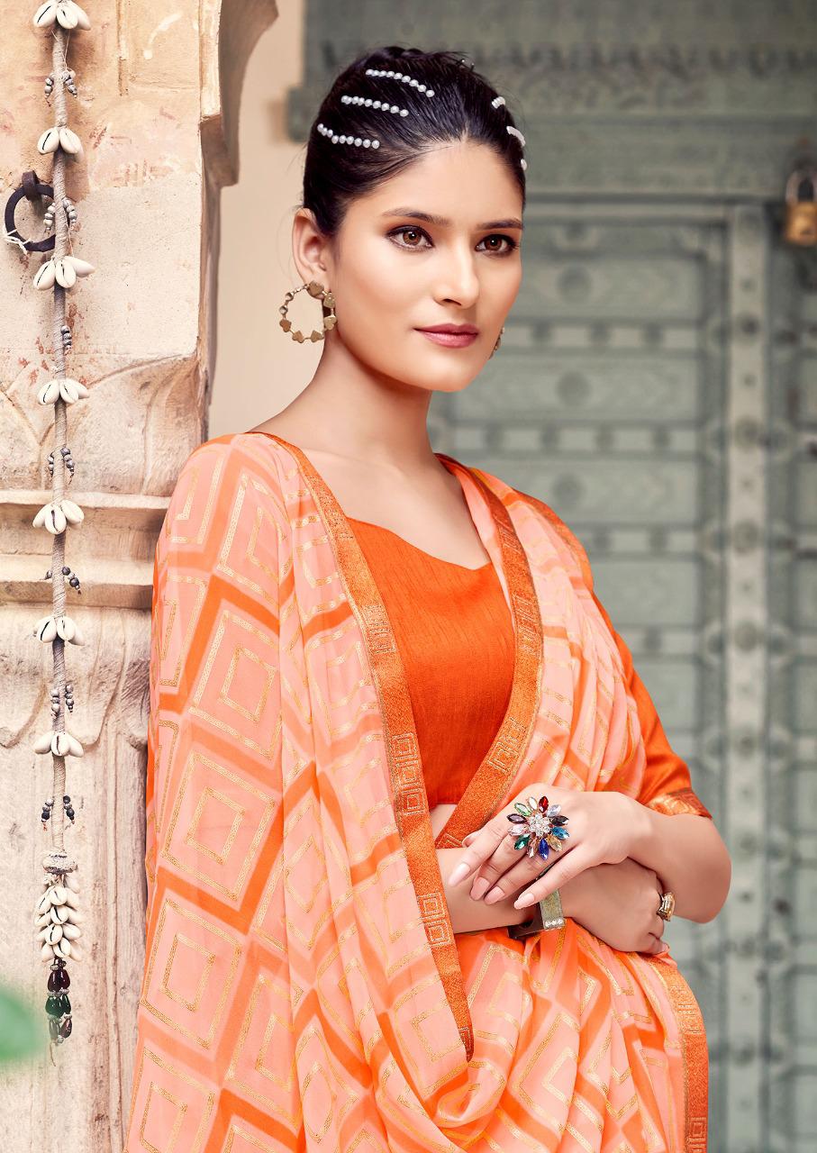 lt saree kazo chiffon exclusive print saree catalog