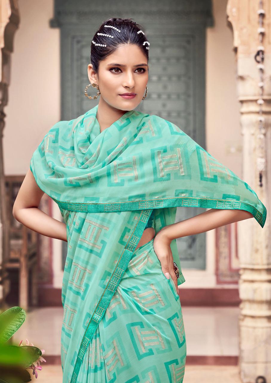 lt saree kazo chiffon exclusive print saree catalog