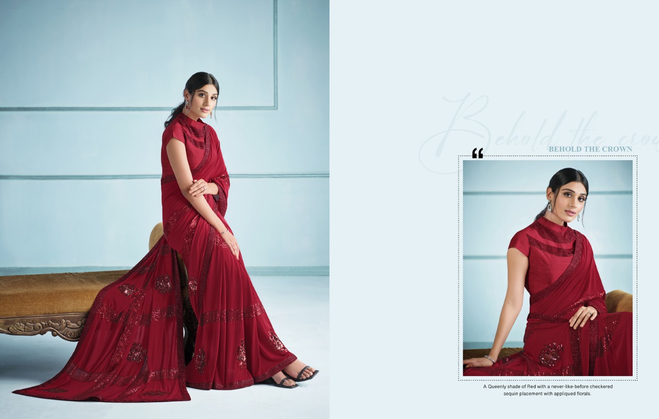 mahotsav norita 42100 elaura lycra stylish look saree catalog