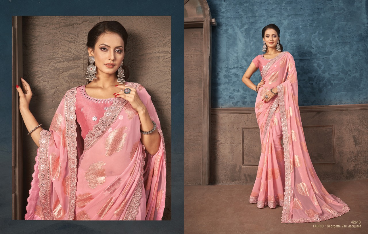 mahotsav norita 42600 nitzah Georgette catchy look saree catalog