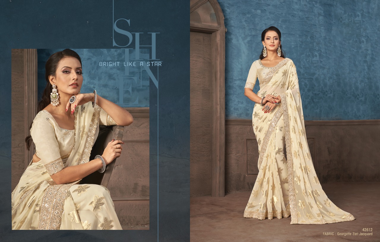 mahotsav norita 42600 nitzah Georgette catchy look saree catalog