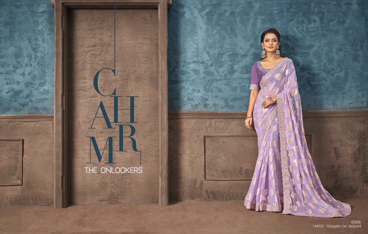 mahotsav norita 42600 nitzah Georgette catchy look saree catalog