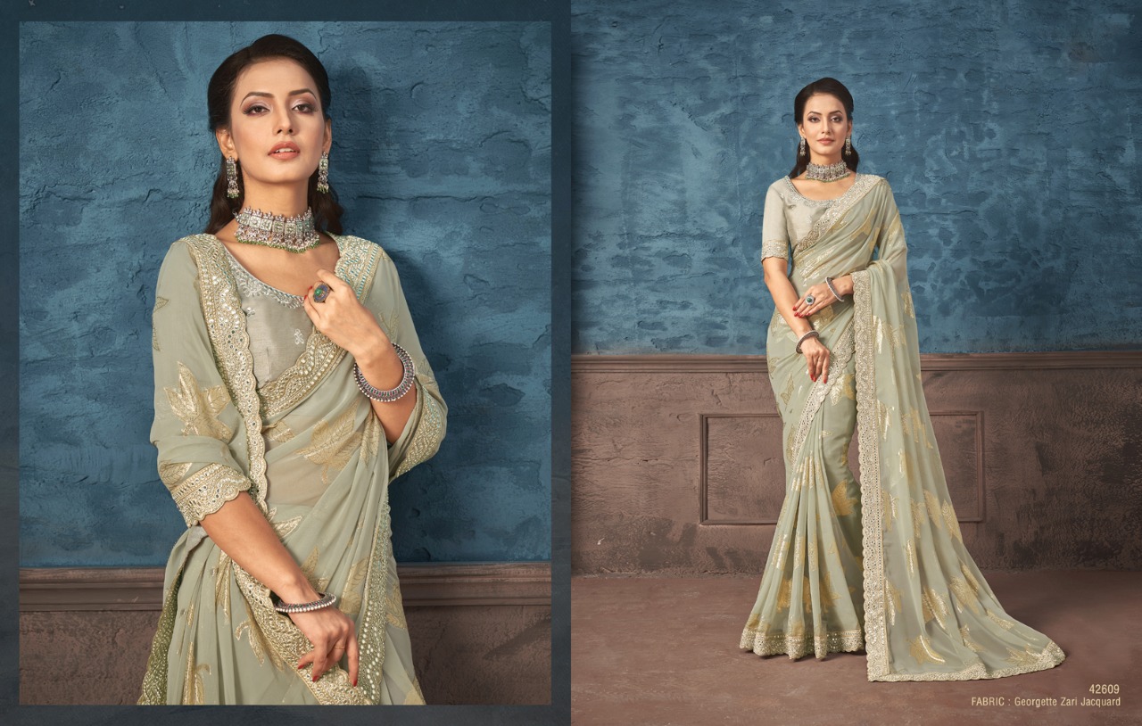 mahotsav norita 42600 nitzah Georgette catchy look saree catalog