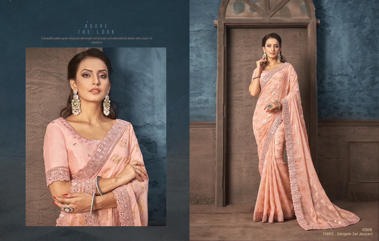 mahotsav norita 42600 nitzah Georgette catchy look saree catalog