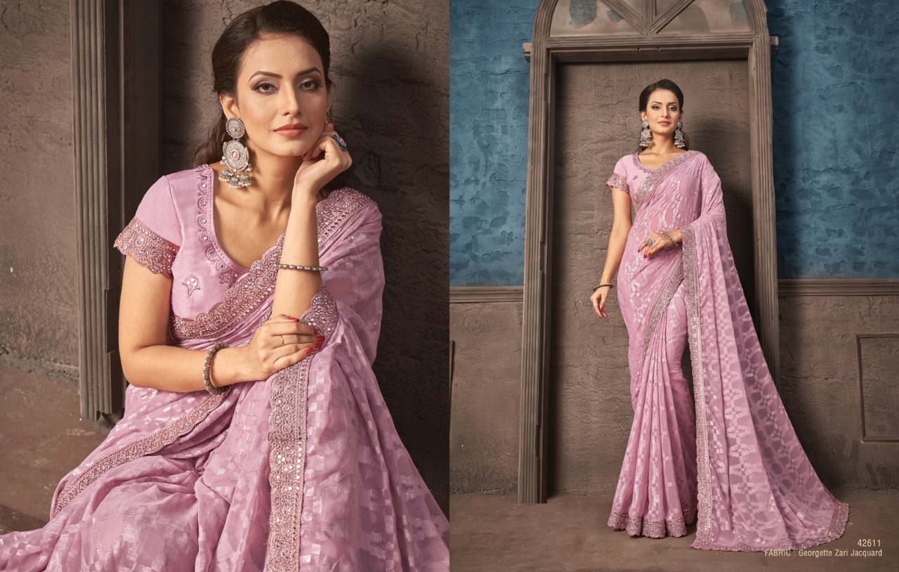 mahotsav norita 42600 nitzah Georgette catchy look saree catalog