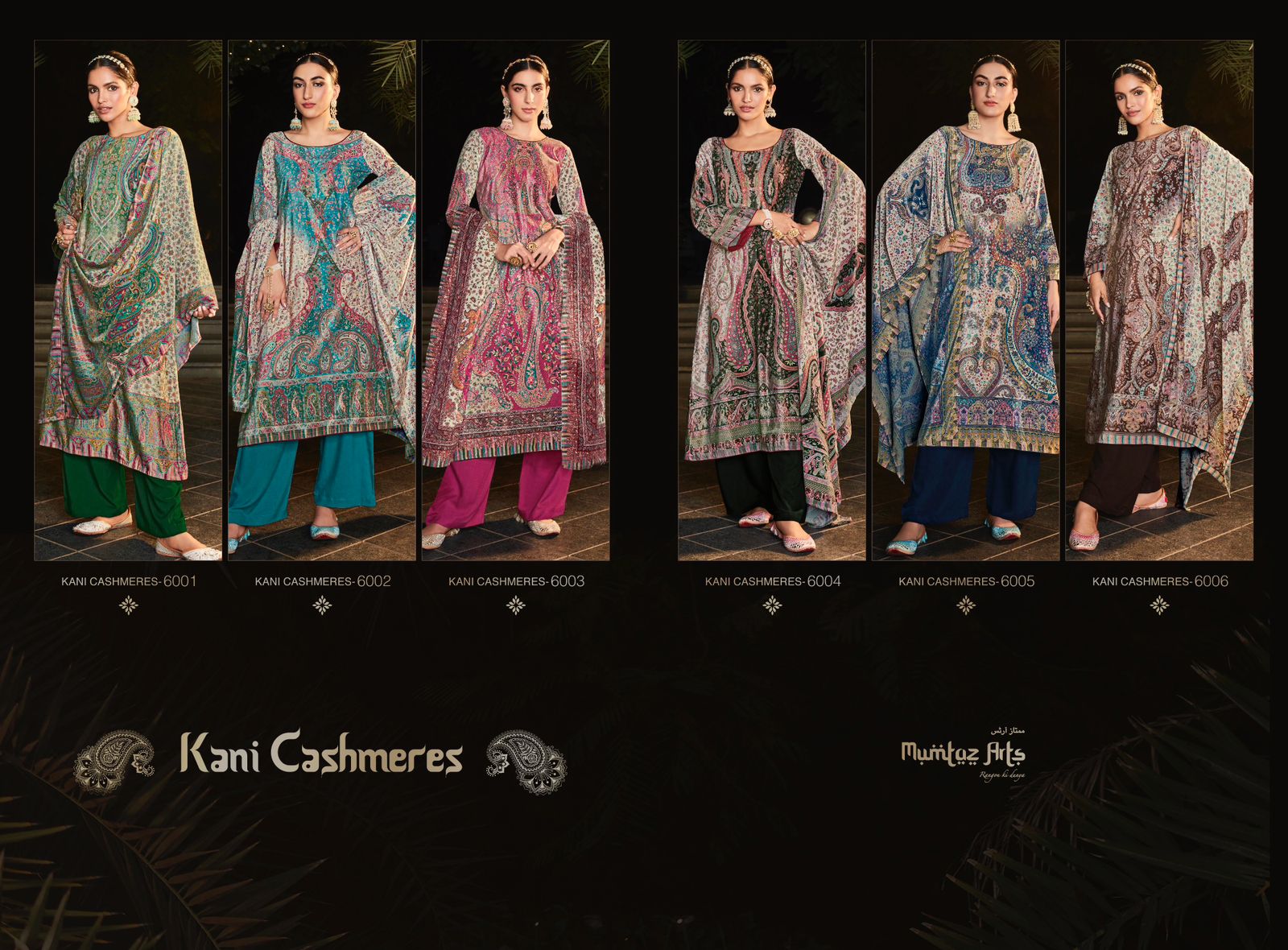 mumtaz art kani cashmere velvet exclusive print salwar suit catalog