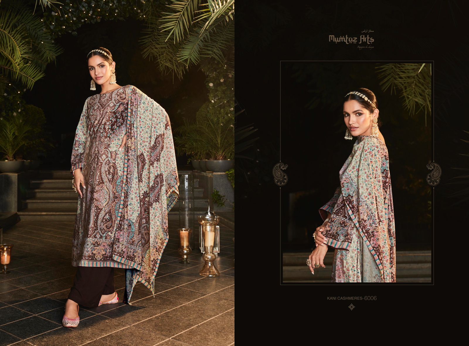 mumtaz art kani cashmere velvet exclusive print salwar suit catalog