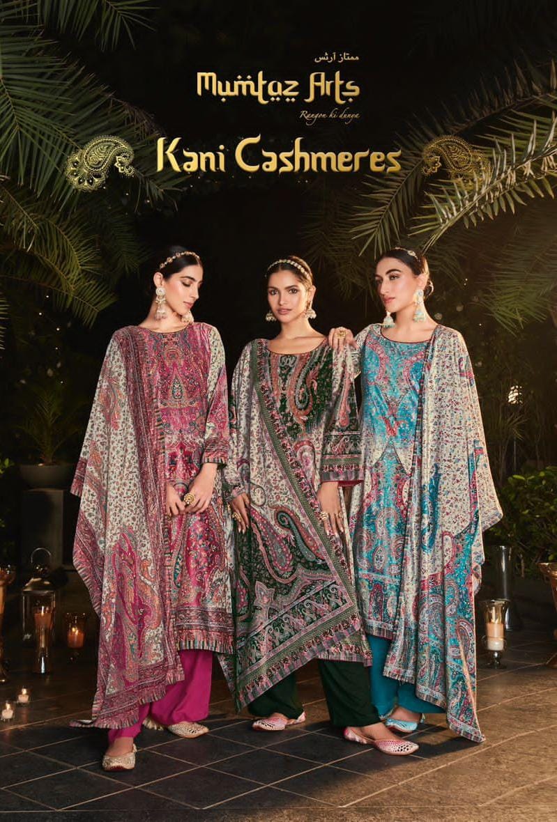 mumtaz art kani cashmere velvet exclusive print salwar suit catalog