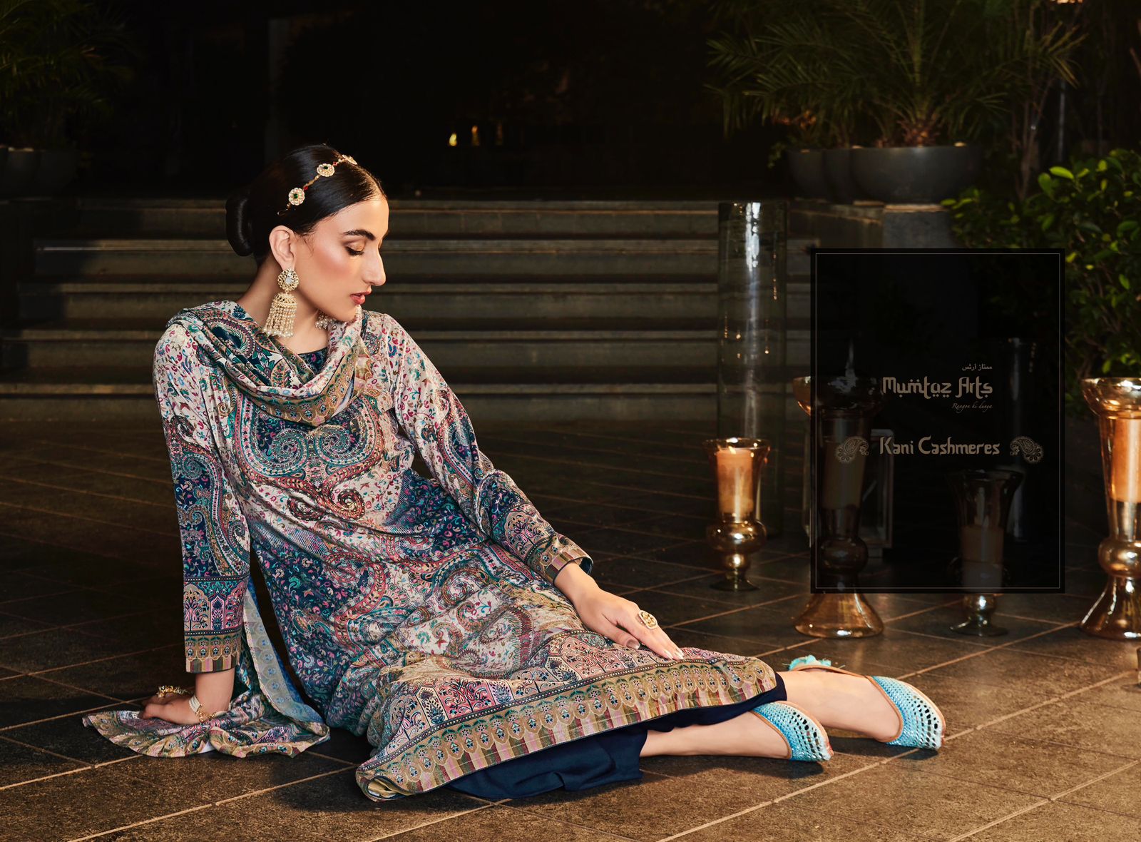 mumtaz art kani cashmere velvet exclusive print salwar suit catalog