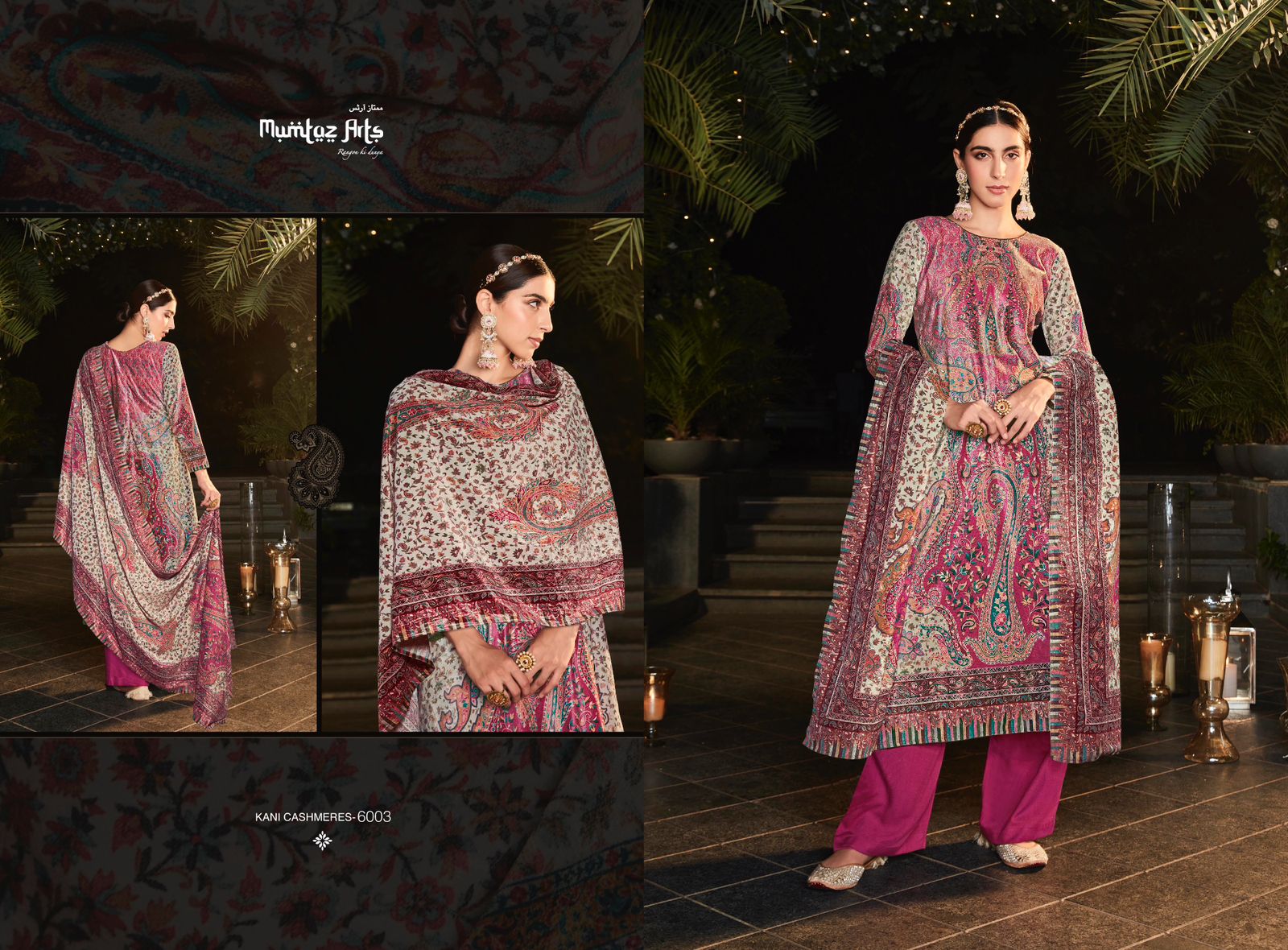 mumtaz art kani cashmere velvet exclusive print salwar suit catalog