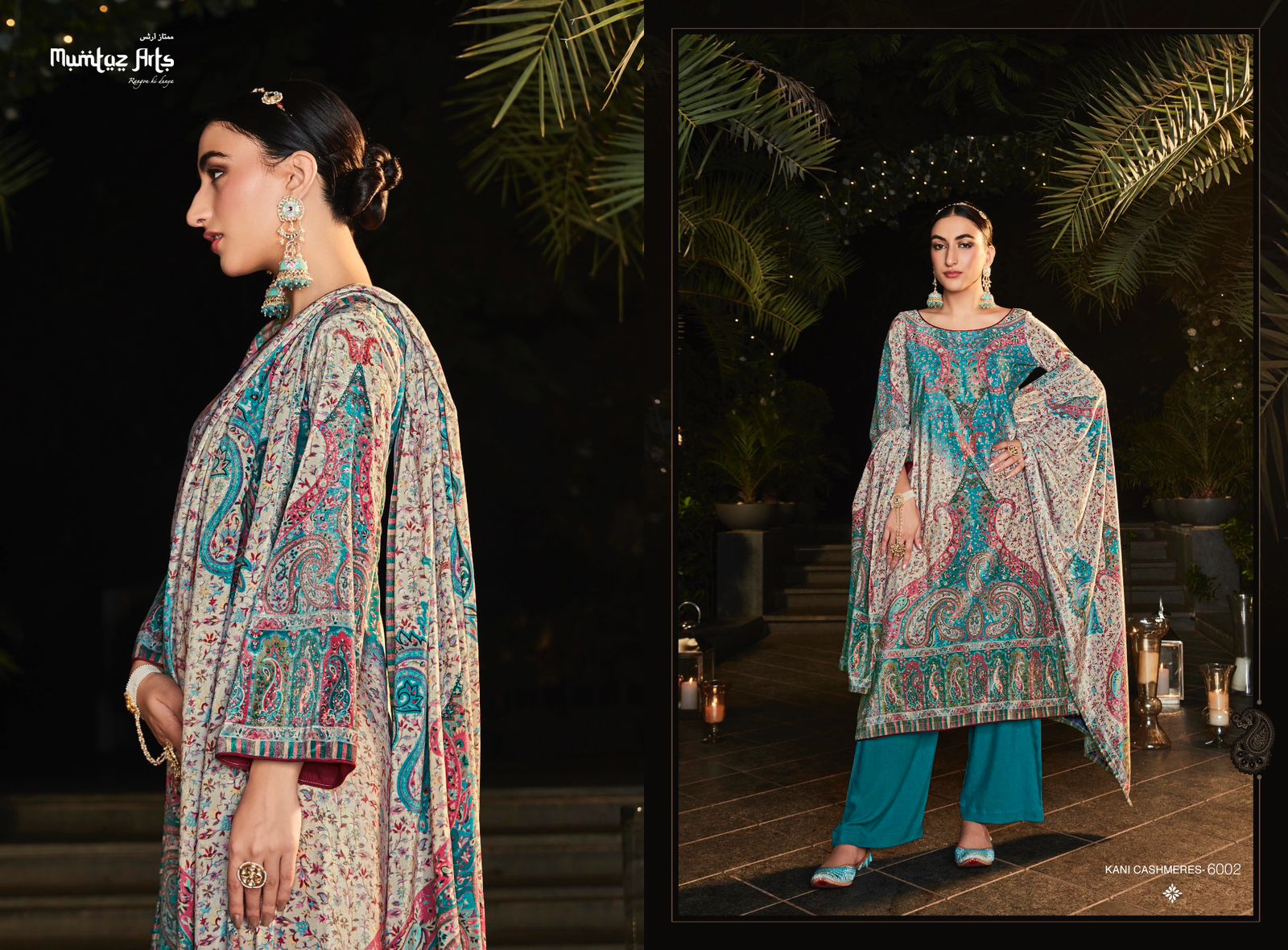 mumtaz art kani cashmere velvet exclusive print salwar suit catalog