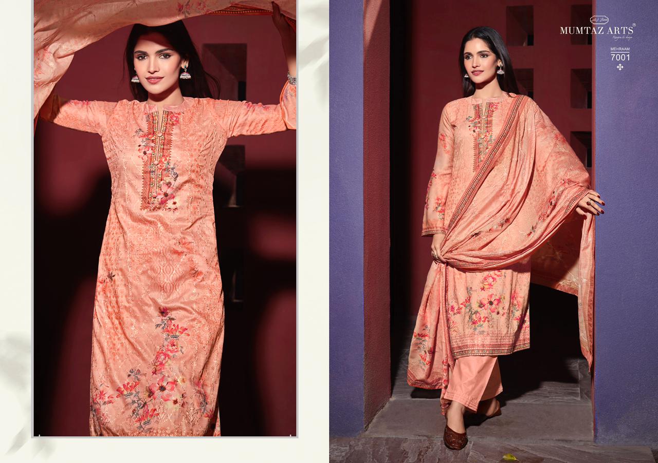 mumtaz art mehraam ulfat range 2 satin  new and modern style salwar suit catalog