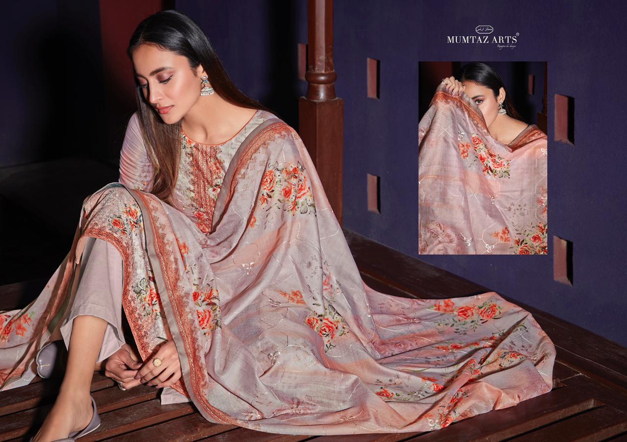 mumtaz art mehraam ulfat range 2 satin  new and modern style salwar suit catalog