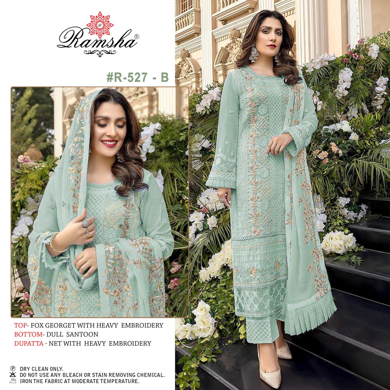 Ramsha Ramsha R-527 B Salwar Kameez Georgette Singles