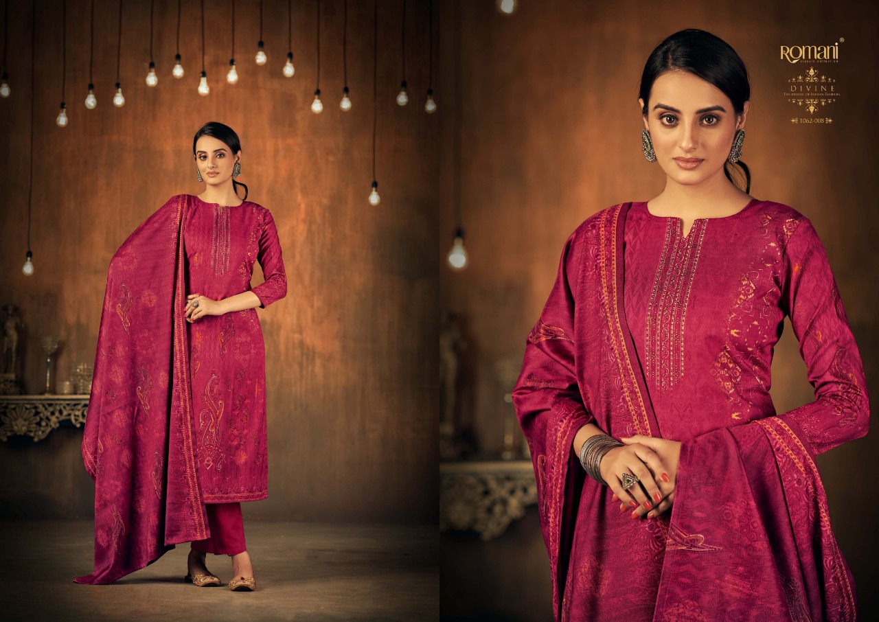 romani divine pashmina gorgeous look salwar suit catalog