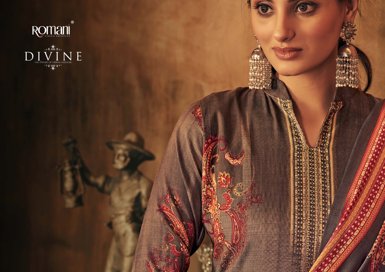 romani divine pashmina gorgeous look salwar suit catalog