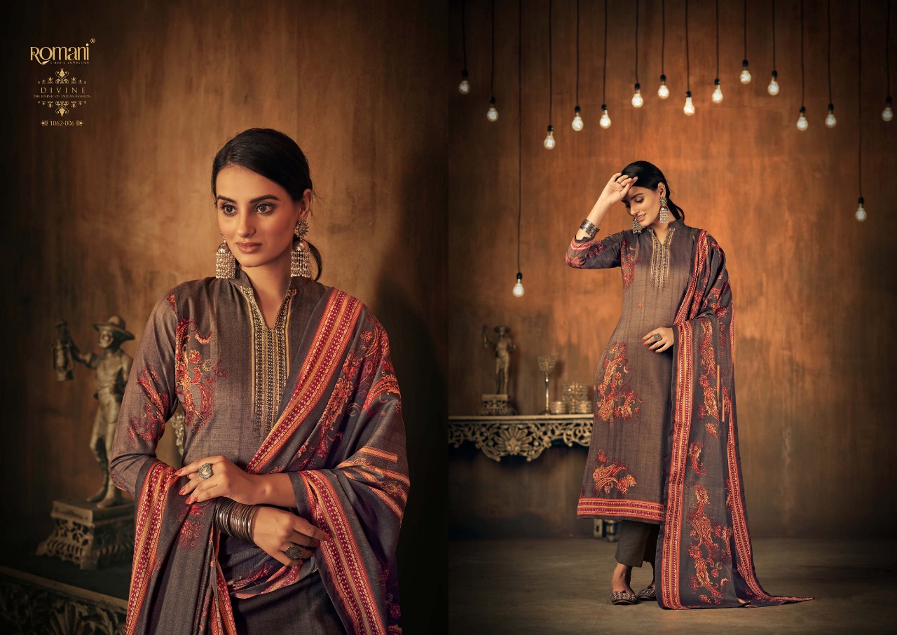 romani divine pashmina gorgeous look salwar suit catalog