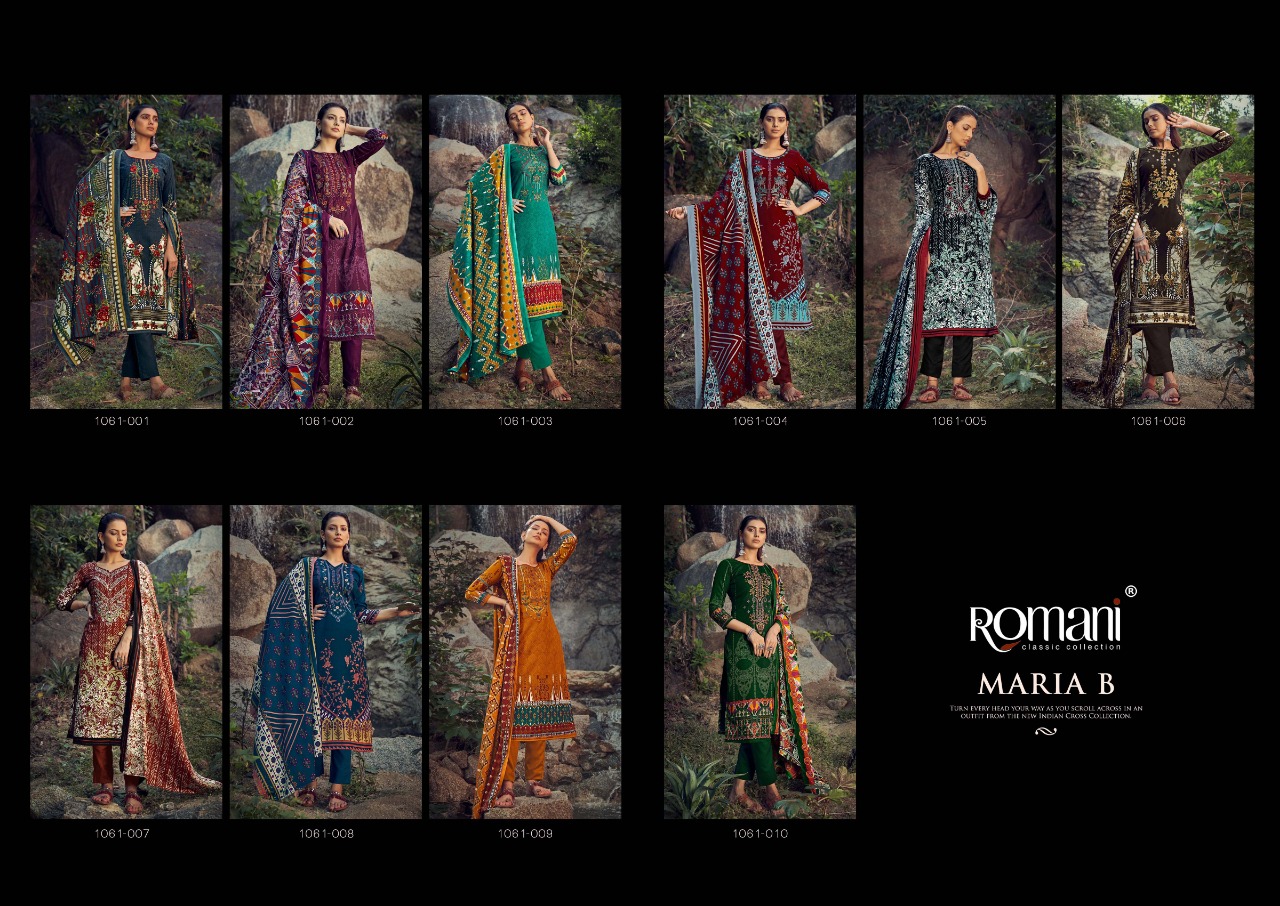 romani maria b pashmina exclusive Look salwar suit catalog