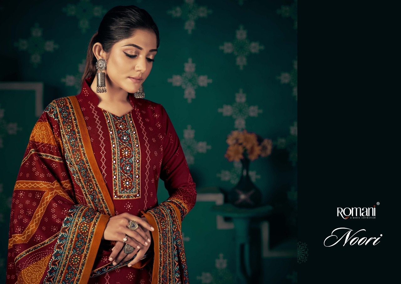 romani noori pashmina elegant salwar suit catalog