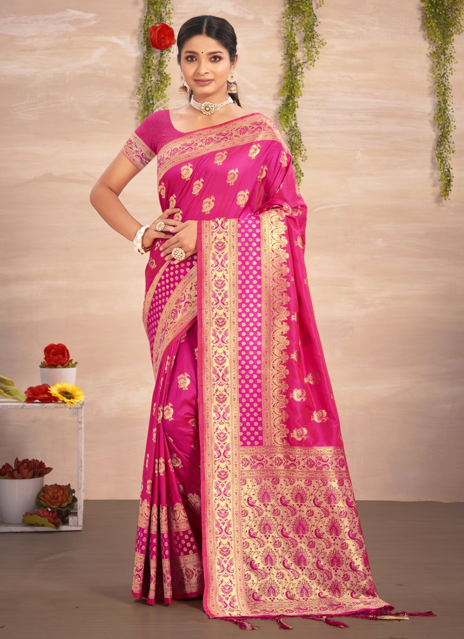 sangam print jubilee silk silk innovative look saree catalog