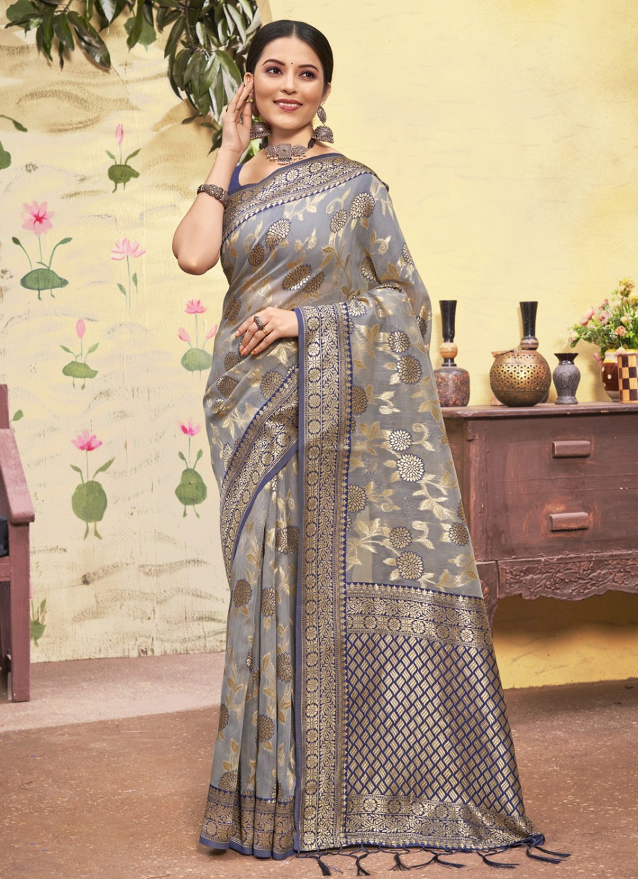 sangam print kamini cotton cotton authentic fabric saree catalog