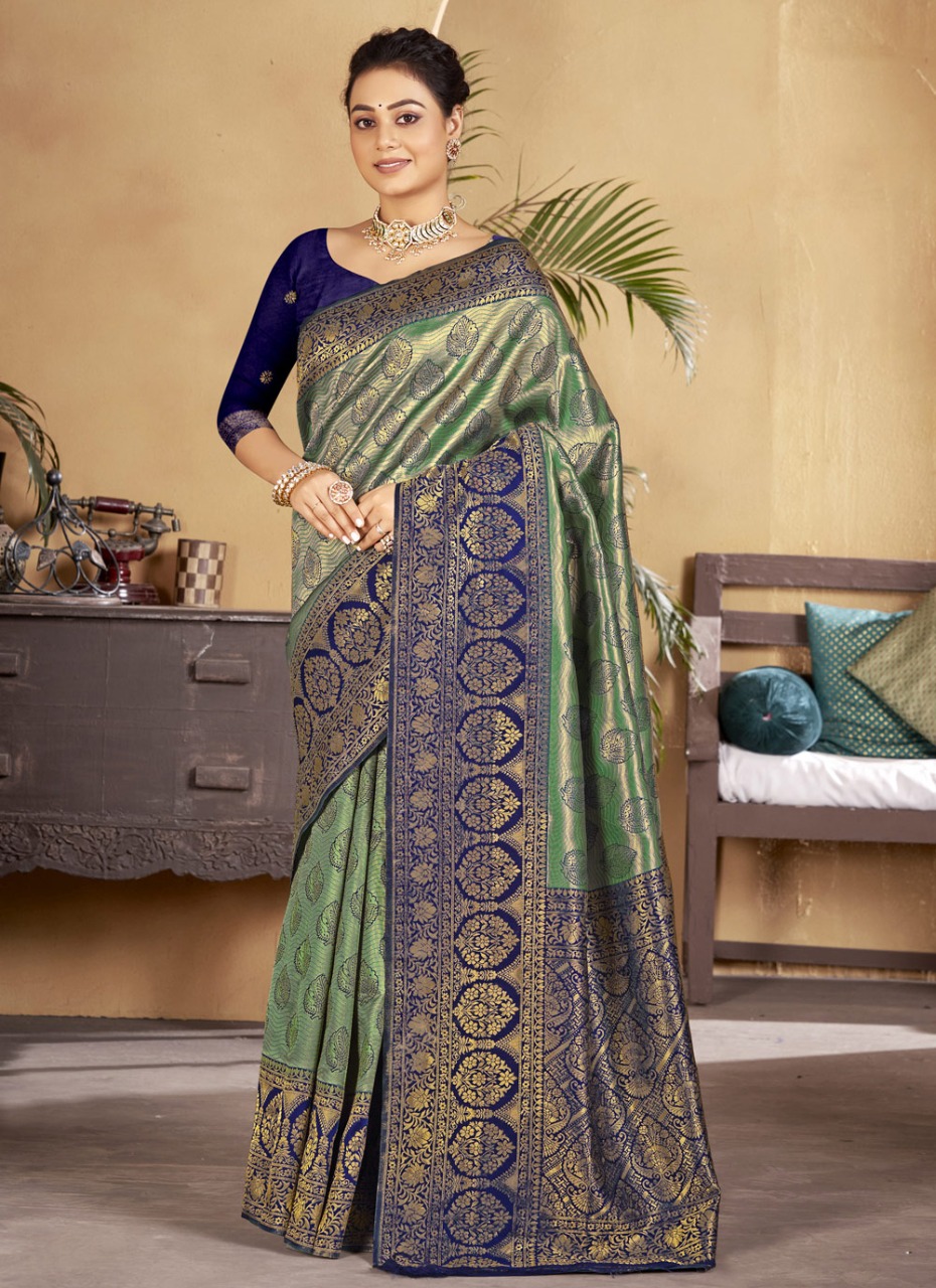 sangam print primum silk silk decent llok saree catalog