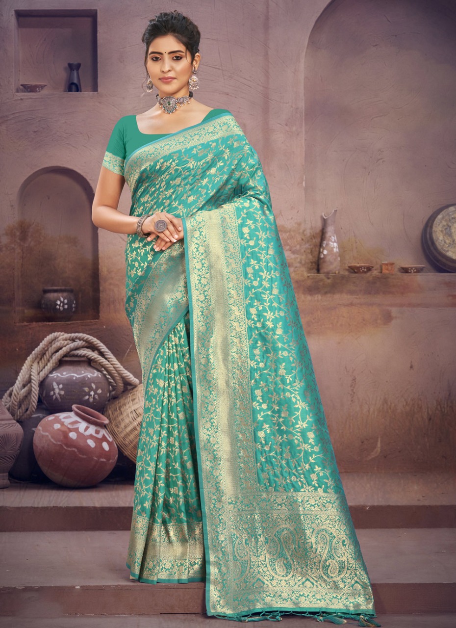 sangam print surili silk silk innovative look saree catalog