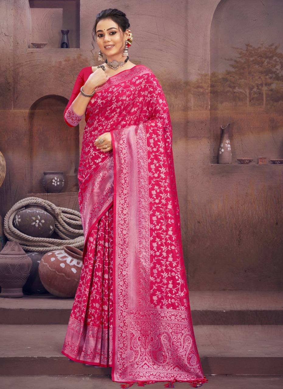 sangam print surili silk silk innovative look saree catalog